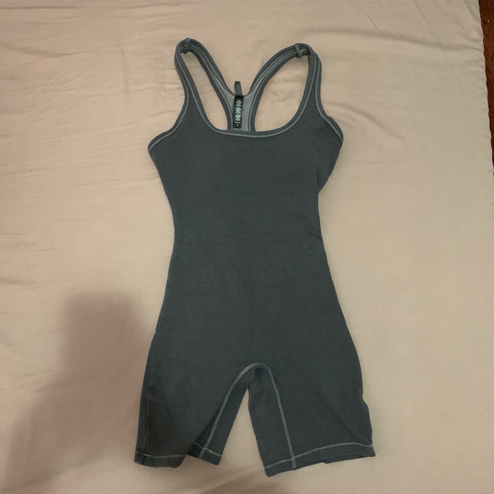 SKIMS Charcoal Racerback Bodysuit